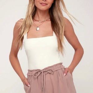 NWOT Lulus Jest Mauve Drawstring Shorts